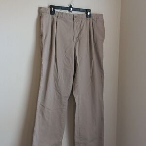 Chaps True American Pants Men 38 X 32 Tan Chinos Versatile Casual Office Preppy